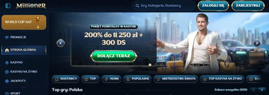Millioner Casino RTP 96,5%