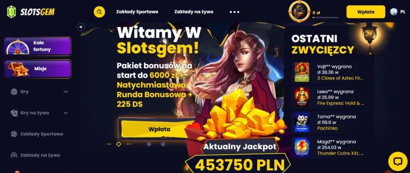 Slotsgem kasyno online