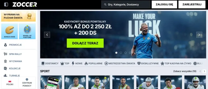 Zoccer kasyno online